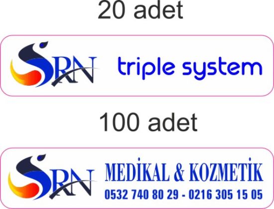 Sobe Reklam Normal Kesimli Damla Etiketler