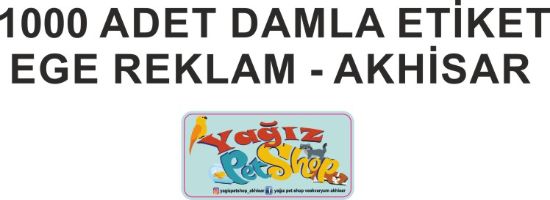 Sobe Reklam Normal Kesimli Damla Etiketler