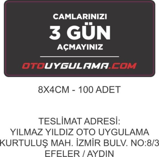 Sobe Reklam Normal Kesimli Damla Etiketler