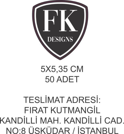 Sobe Reklam Normal Kesimli Damla Etiketler