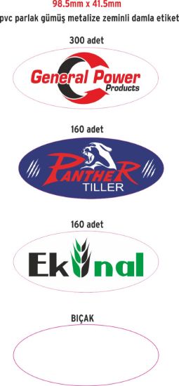 Sobe Reklam Normal Kesimli Damla Etiketler