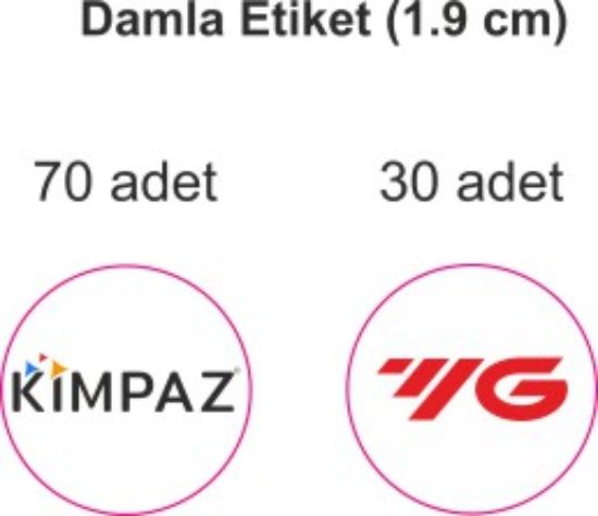 Sobe Reklam Normal Kesimli Damla Etiketler