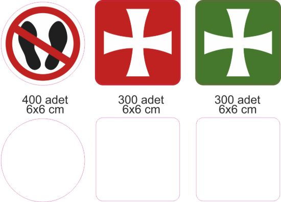 Sobe Reklam Normal Kesimli Damla Etiketler