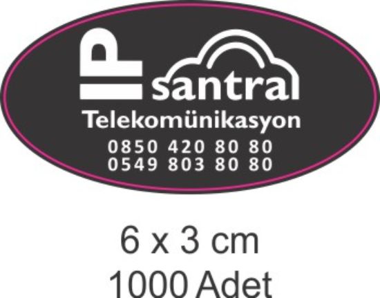 Sobe Reklam Normal Kesimli Damla Etiketler