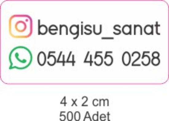Sobe Reklam Normal Kesimli Damla Etiketler