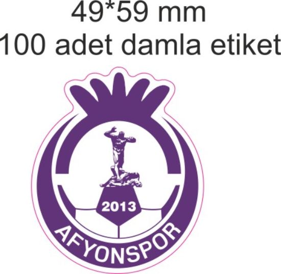 Sobe Reklam Normal Kesimli Damla Etiketler
