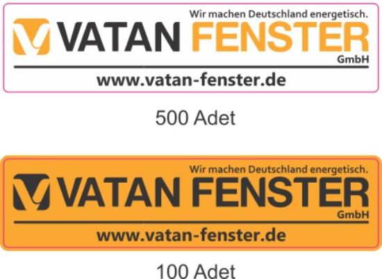 Sobe Reklam Normal Kesimli Damla Etiketler