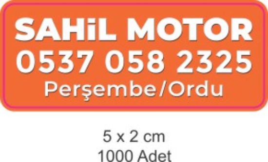 Sobe Reklam Normal Kesimli Damla Etiketler
