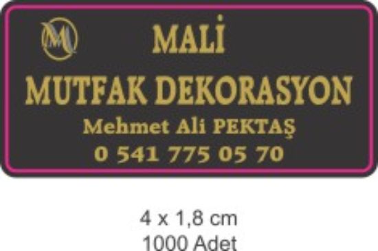 Sobe Reklam Normal Kesimli Damla Etiketler