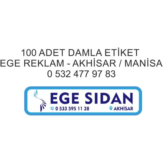 Sobe Reklam Normal Kesimli Damla Etiketler