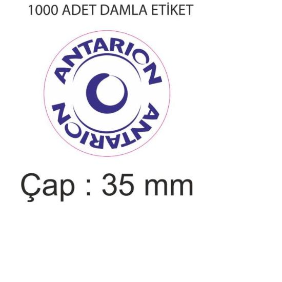 Sobe Reklam Normal Kesimli Damla Etiketler