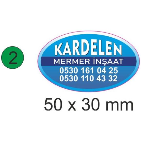 Sobe Reklam Normal Kesimli Damla Etiketler