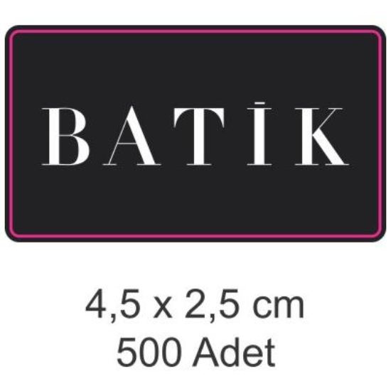 Sobe Reklam Normal Kesimli Damla Etiketler