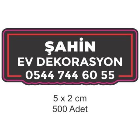 Sobe Reklam Normal Kesimli Damla Etiketler