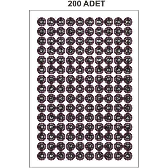 Sobe Reklam Normal Kesimli Damla Etiketler