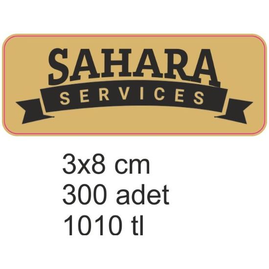 Sobe Reklam Normal Kesimli Damla Etiketler