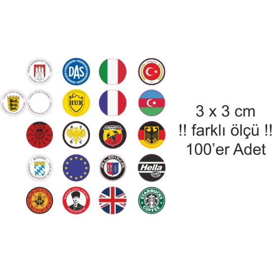 Sobe Reklam Normal Kesimli Damla Etiketler