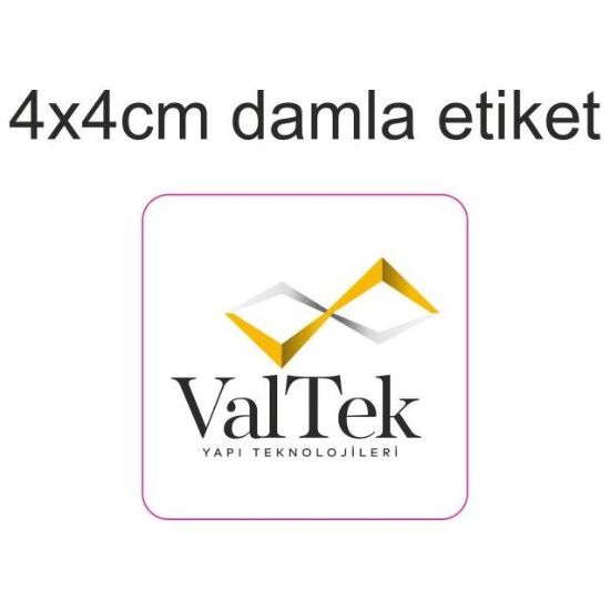 Sobe Reklam Normal Kesimli Damla Etiketler