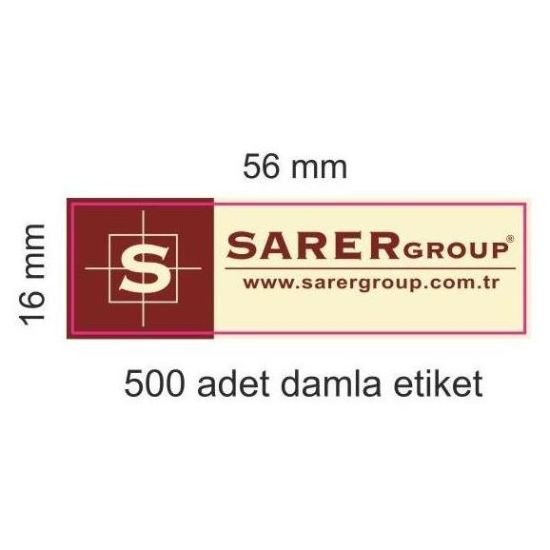 Sobe Reklam Normal Kesimli Damla Etiketler