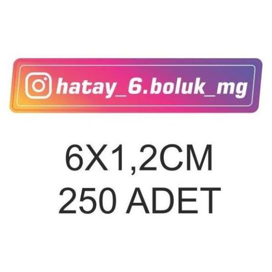 Sobe Reklam Normal Kesimli Damla Etiketler