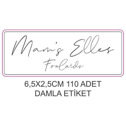 Sobe Reklam Normal Kesimli Damla Etiketler