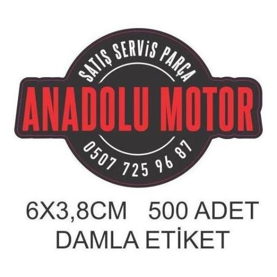 Sobe Reklam Normal Kesimli Damla Etiketler