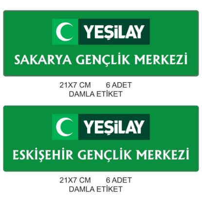 Sobe Reklam Normal Kesimli Damla Etiketler
