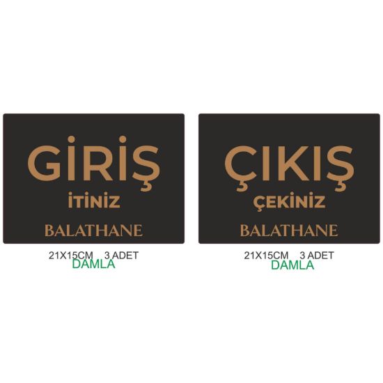 Sobe Reklam Normal Kesimli Damla Etiketler