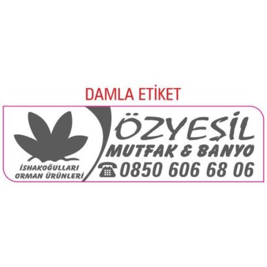 Sobe Reklam Normal Kesimli Damla Etiketler
