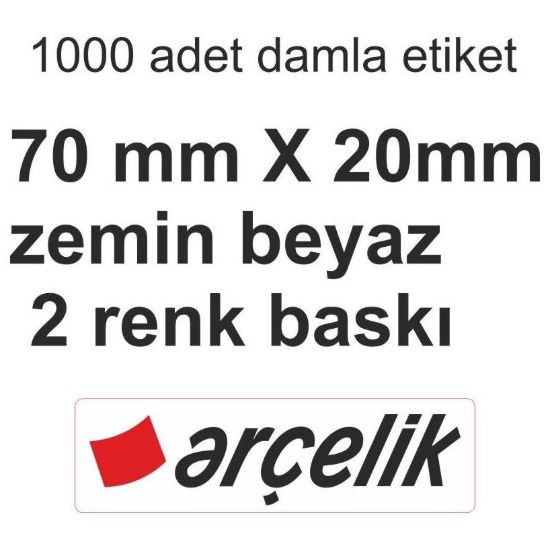 Sobe Reklam Normal Kesimli Damla Etiketler