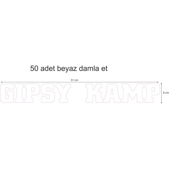 Sobe Reklam Harf Döküm Damla Etiketler