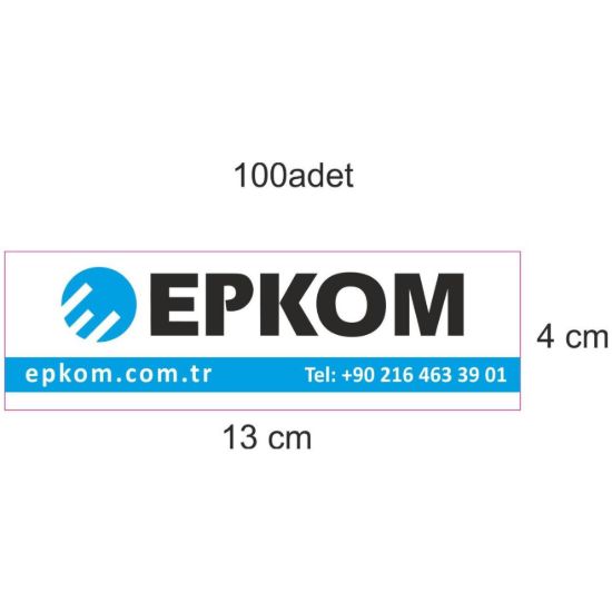 Sobe Reklam Normal Kesimli Damla Etiketler