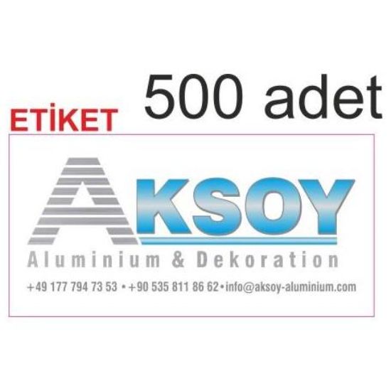 Sobe Reklam Normal Kesimli Damla Etiketler