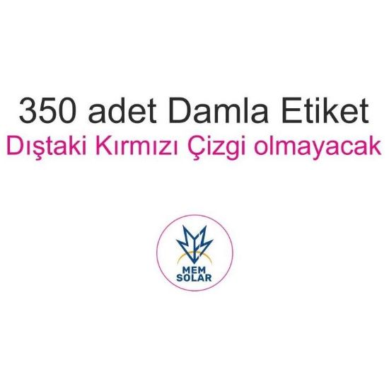 Sobe Reklam Normal Kesimli Damla Etiketler