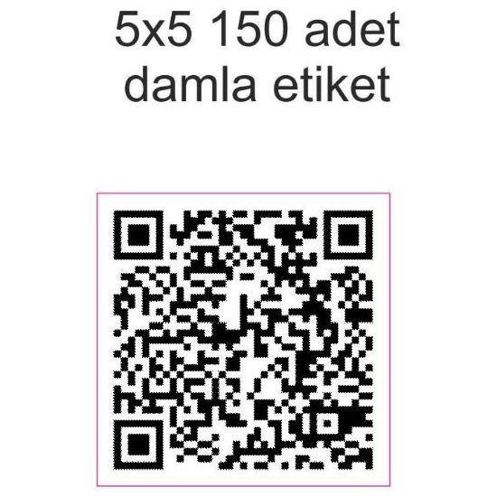 Sobe Reklam Normal Kesimli Damla Etiketler