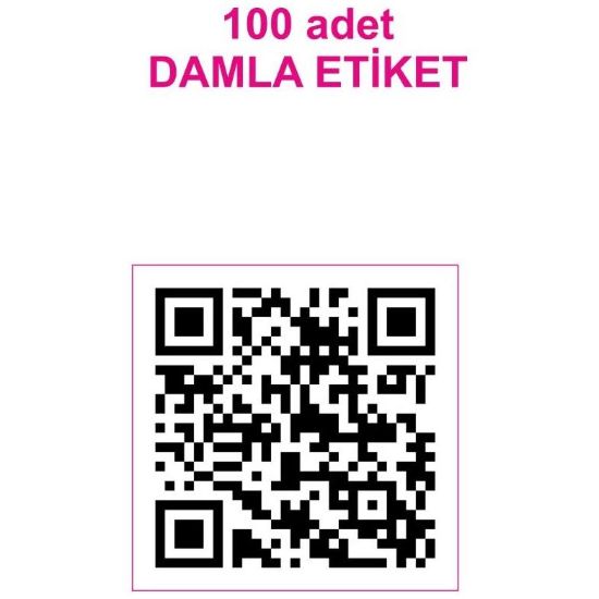 Sobe Reklam Normal Kesimli Damla Etiketler