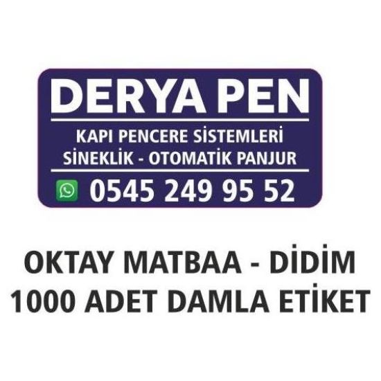 Sobe Reklam Normal Kesimli Damla Etiketler