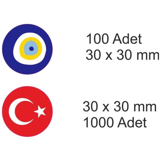 Sobe Reklam Normal Kesimli Damla Etiketler