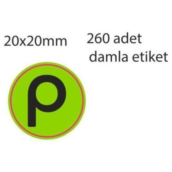 Sobe Reklam Normal Kesimli Damla Etiketler
