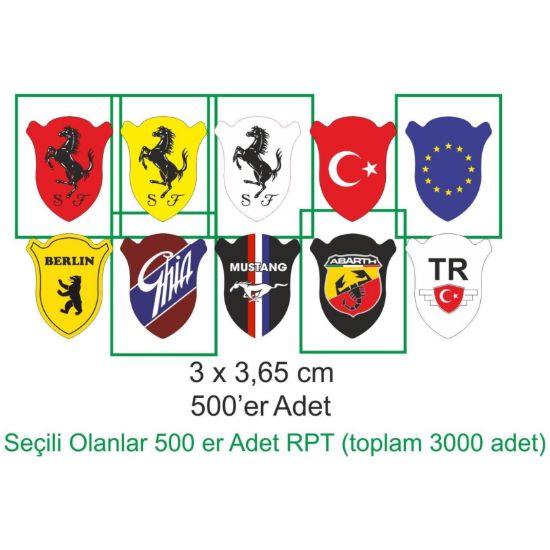 Sobe Reklam Normal Kesimli Damla Etiketler