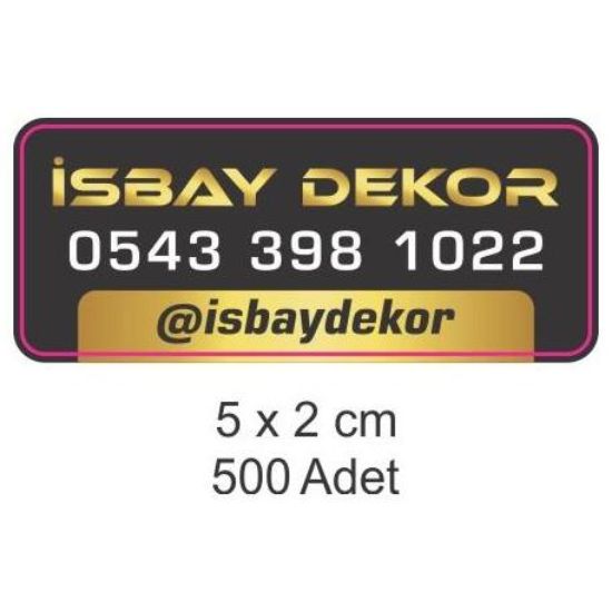 Sobe Reklam Normal Kesimli Damla Etiketler