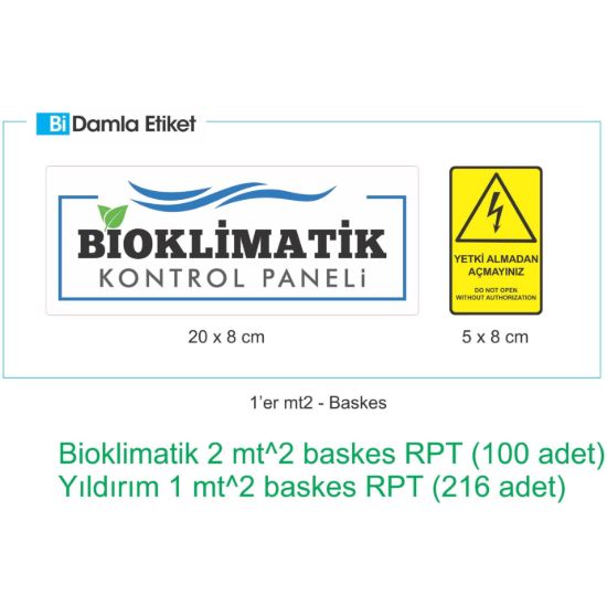 Sobe Reklam Dijital Baskes Etiketler