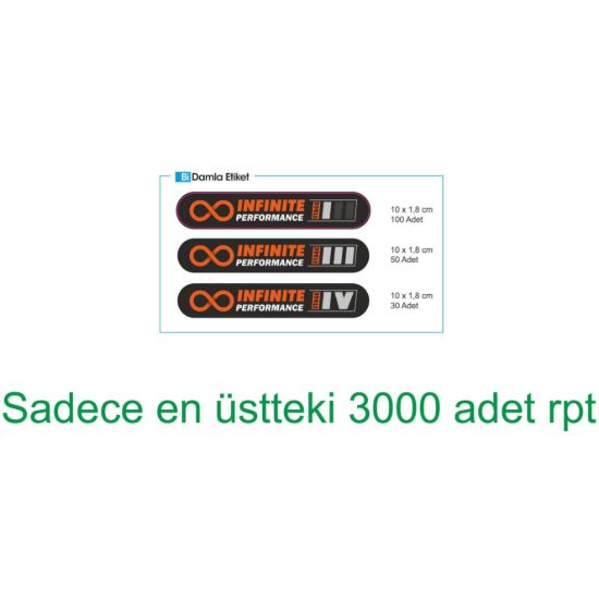Sobe Reklam Normal Kesimli Damla Etiketler