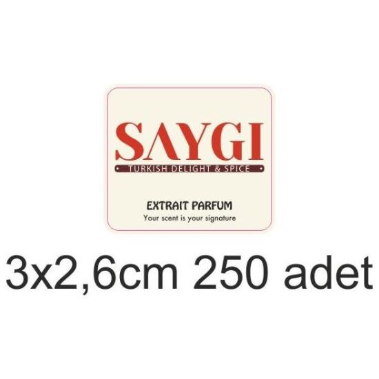 Sobe Reklam Normal Kesimli Damla Etiketler