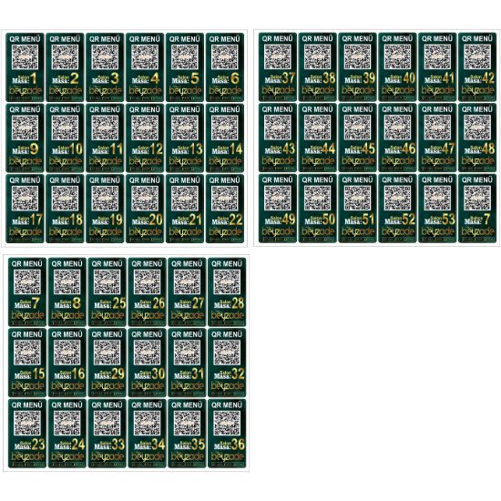 Sobe Reklam Normal Kesimli Damla Etiketler