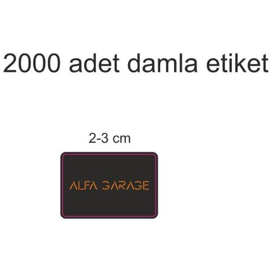 Sobe Reklam Normal Kesimli Damla Etiketler