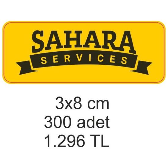 Sobe Reklam Normal Kesimli Damla Etiketler