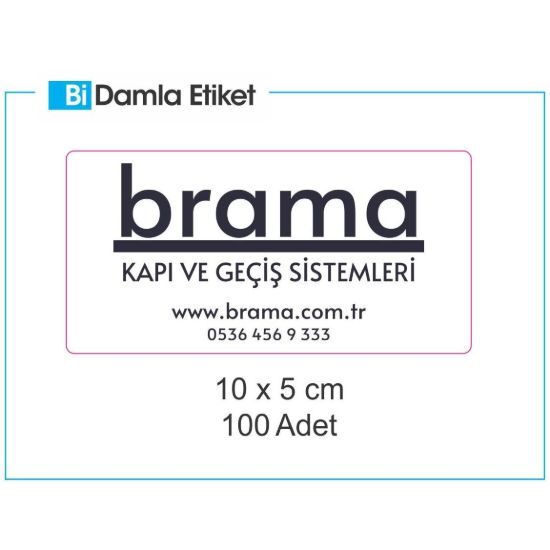 Sobe Reklam Normal Kesimli Damla Etiketler