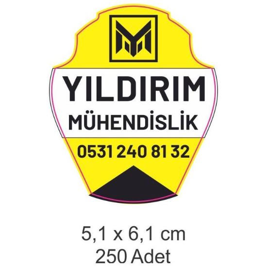Sobe Reklam Normal Kesimli Damla Etiketler