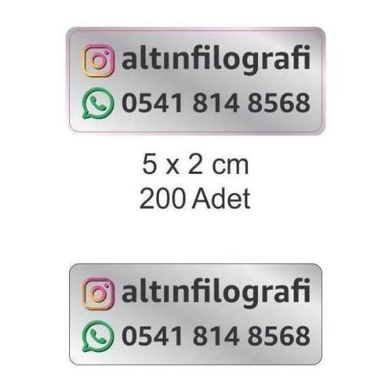 Sobe Reklam Normal Kesimli Damla Etiketler